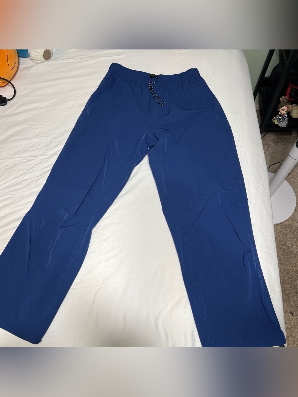 Standard Cloth from Urban Outfitters Elastic Waist Blue Performance Pants